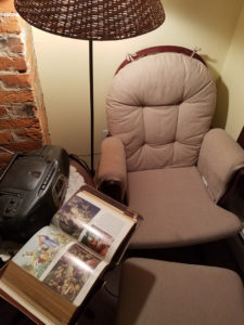 old Family Bible and chair